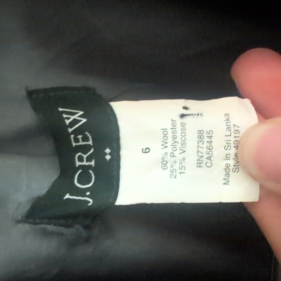 J. Crew Dark Navy With Gold Buttons Wool Pea Coat Size 6 - Picture 2 of 6